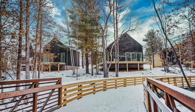 KOTI 11 (Two Bedroom) Traverse City's Scandinavian Cabins, vacation home on TART & mins to Traverse .