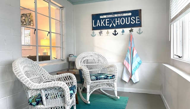 Lake Front Cottage Kayaks Game Table Fun