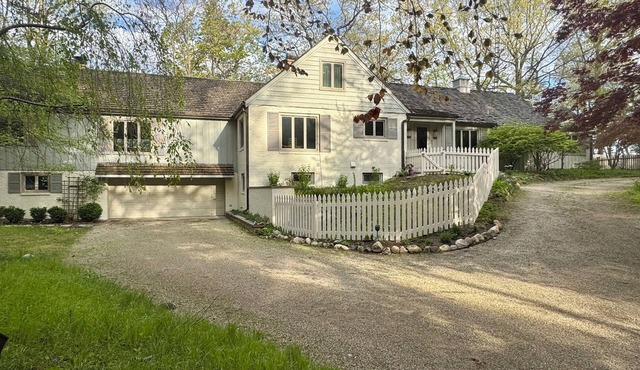 Lake Michigan Beachfront Home - Private beach, pool & woods outside your door