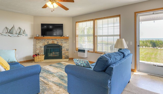 Lake View Home w/Deck, Yard & Fire Pit!
