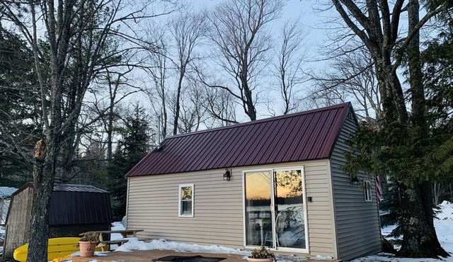 Lakefront Cabin. Ride To All The Snowmobile Trails From The Cabin