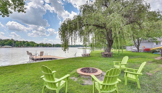 Lakefront Home with Hot Tub and Dock