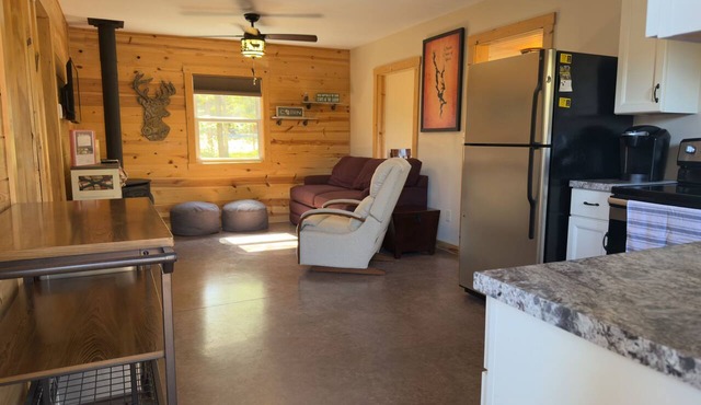 LAKEFRONT-PRIVATE DOCK Modern 2BR "Sunset Deck" at Chetek, Sleeps 6 in Chetek