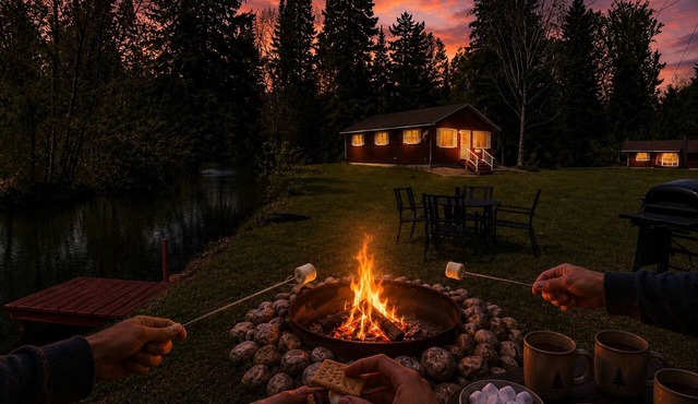 Mud Creek Cottage waterfront acre lot & game-room