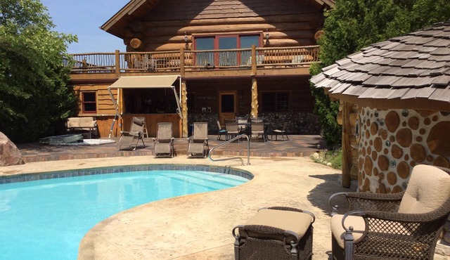 One Of A Kind. Log Home Retreat.