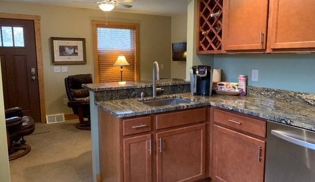 Park Right by Your Door -1 BR, 1 Bath, Full Kitchen, 1st Floor Laundry.