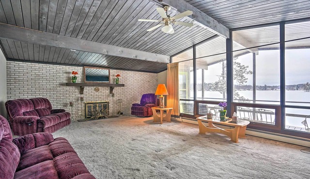 Rustic Crooked Lake Cottage w/Views & Deck