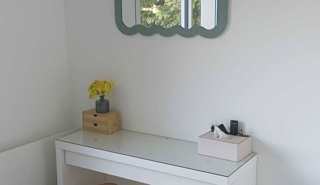 Separate suite with whirlpool bath