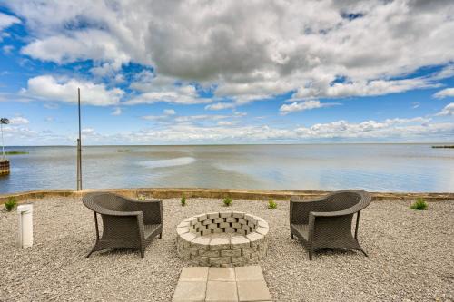 Serene Lakefront Standish Home w/Fire Pit & Grill