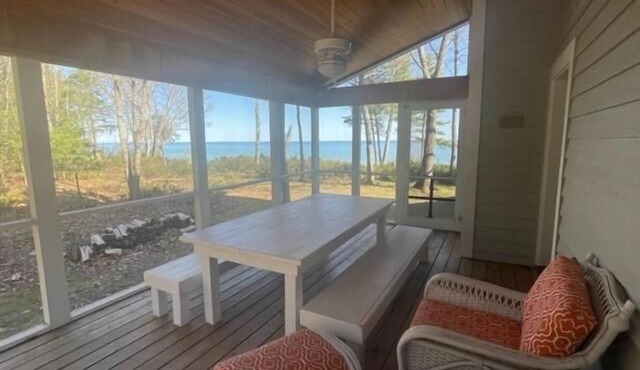 Spacious home with Lake Michigan views and beach. With Optional 2-bedroom suite.