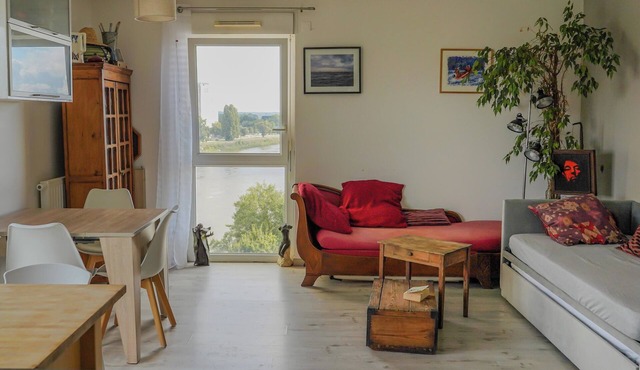 Spacious modern apartment with view of the Loire
