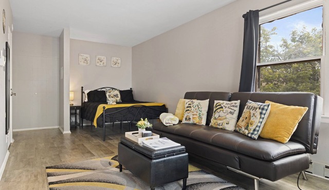 Spacious Studio Apt/Sleeps 2/Extendedstays/Work or Vacation/FREE Wifi & Parking