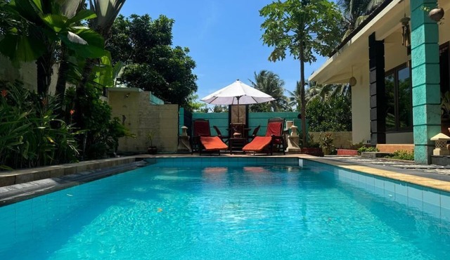 Superb 100% private family friendly villa with pool and only 500 mtrs from beach