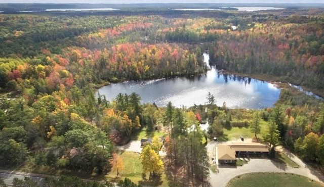 The Overlook Just outside Traverse City Sleeps 4 Private Deck with Amazing Views