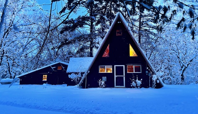 The Woodmoor Cabin | Log A-Frame & Bunkhouse