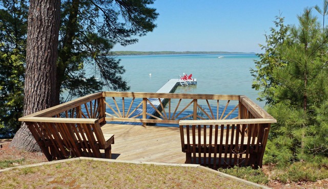 Torch Lake Sandbar Waterfront Home - with Dock!