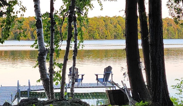 Tranquil home located on Europe Lake . The perfect spot to unplug this summer!